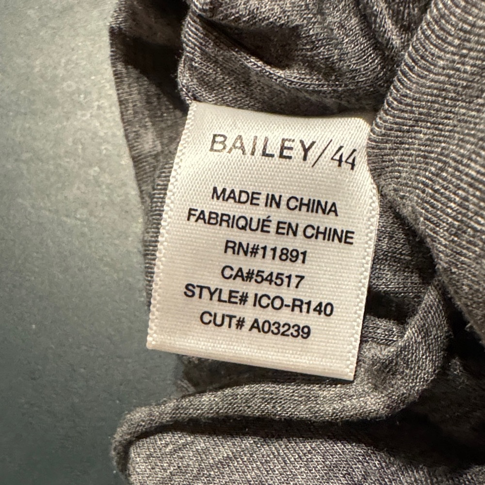 Bailey 44 Gray Sleeveless Dress Size Small like new - Picture 5 of 5